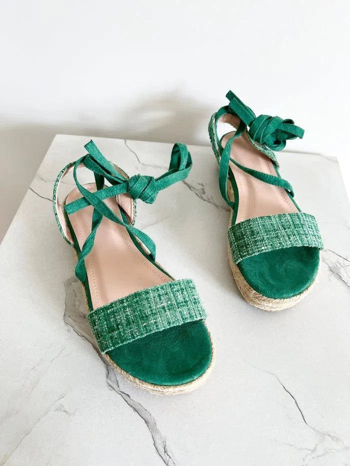 LIDIA Espadrilles platform con lacci alla caviglia julys.easyshoes